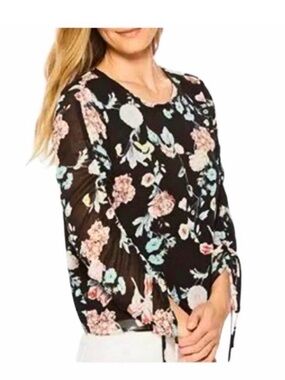 Vince Camuto Floral Garden Print Blouse (NWOT)